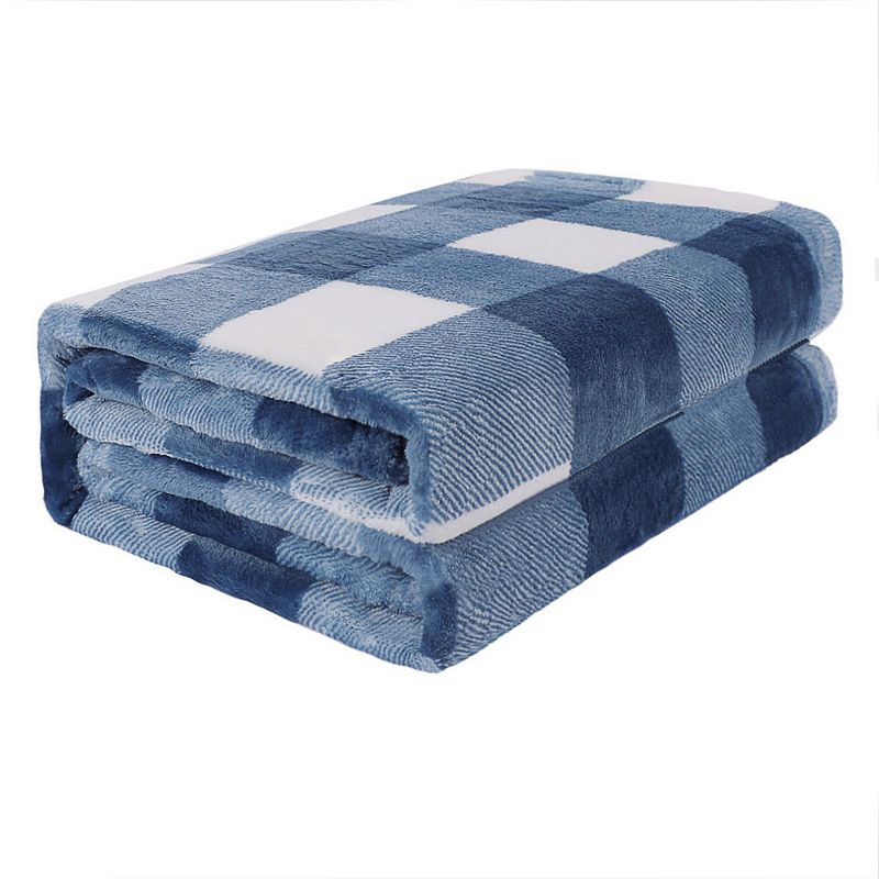 Plaid Buffalo Checkered Christmas Blanket Soft Plush Fleece for Sofa Couch Twin 60x78