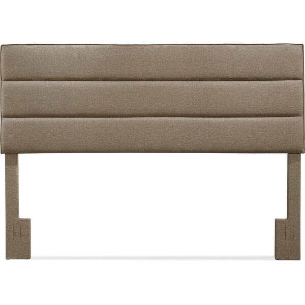 Serta Palisades Upholstered Headboard， King Size， Brown - - 21827970