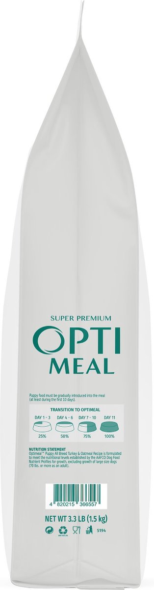 Optimeal Puppy Vital Nurture Turkey and Oatmeal Recipe Dry Dog Food