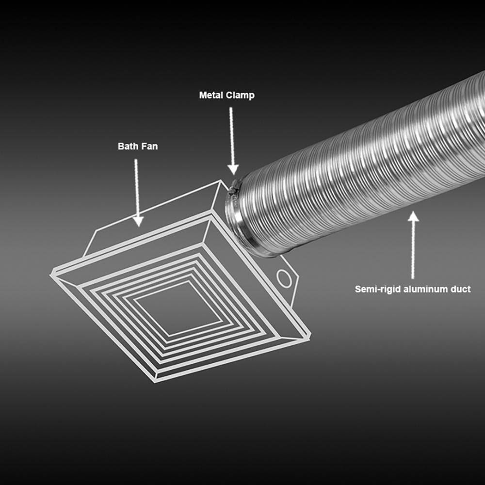 Everbilt 3 in. x 8 ft. Semi-Rigid Aluminum Duct MFX38PHD