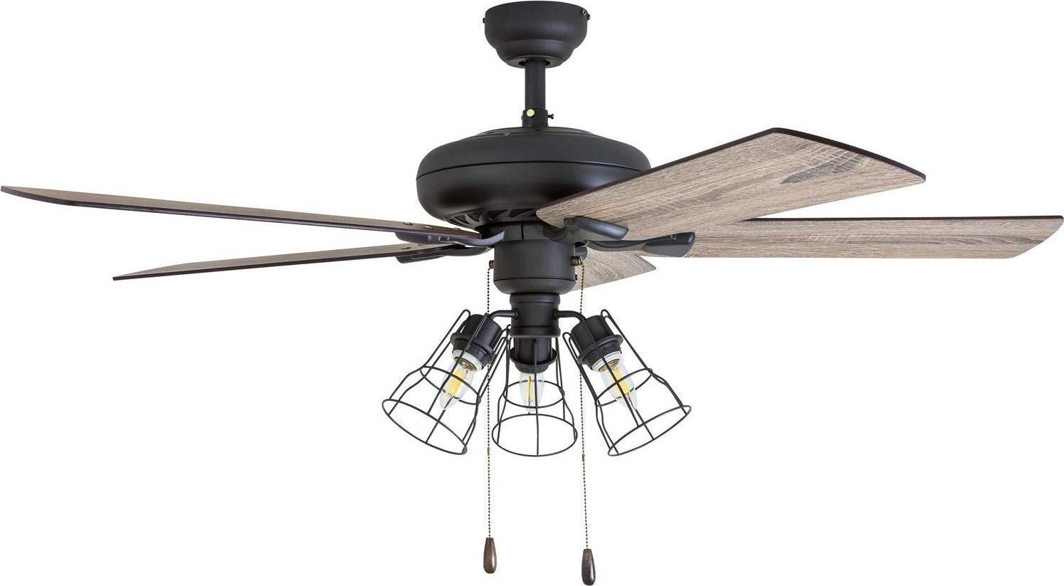 52 Prominence Home Lincoln Woods Aged Bronze Ceiling Fan