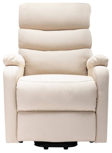 vidaXL Power Lift Recliner Electric Lift Chair for Elderly Dark Brown Fabric   Massage Chairs   by vidaXL LLC  Houzz