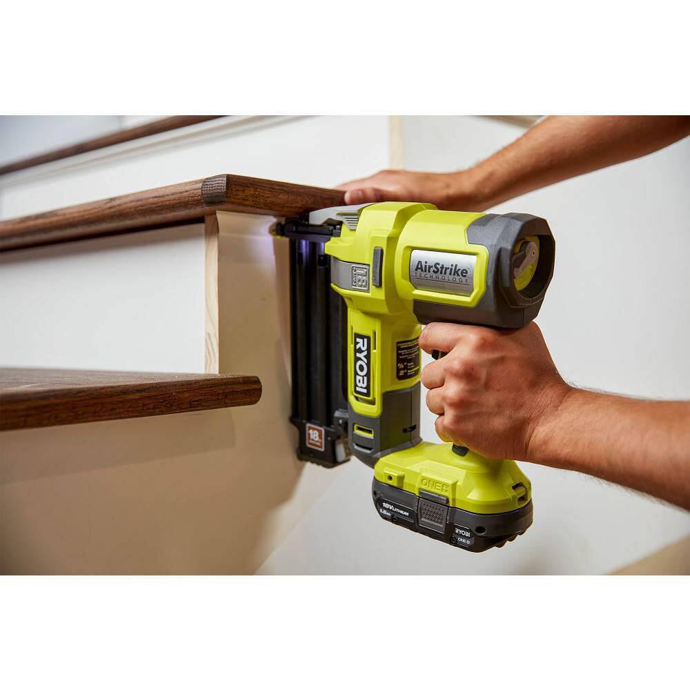 RYOBI ONE+ 18V 18-Gauge Cordless AirStrike Brad Nailer (Tool Only) P321