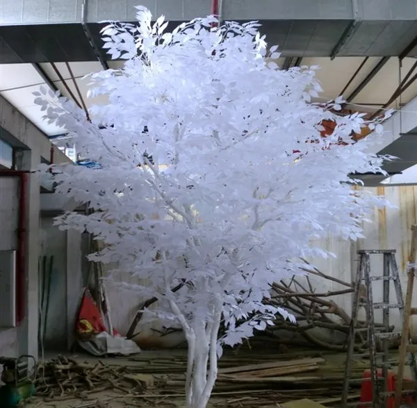 Artificial TOPIARY wedding white tree 15 feet artificial  decorative  white color tree  supplies