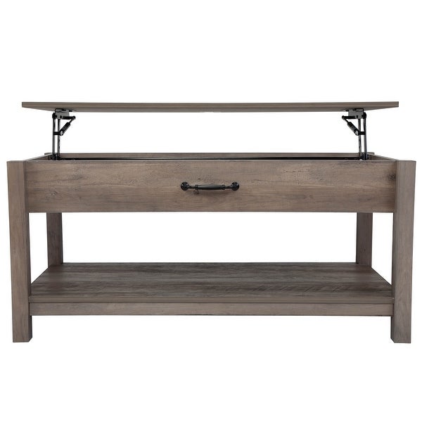 Lifting coffee table - water mine gray