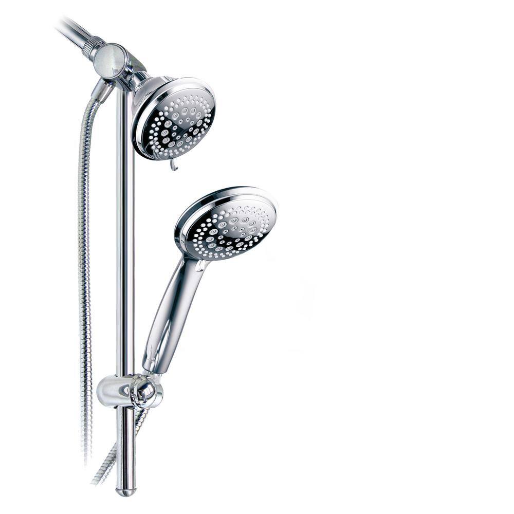 Dream Spa 36-spray 4 in. Dual Shower Head and Handheld Shower Head with Body spray in Chrome 1456