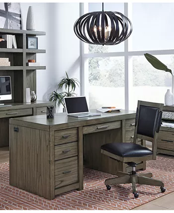 Furniture Modern Loft 3PC Executive Set (Executive Desk Office Chair Combo File)