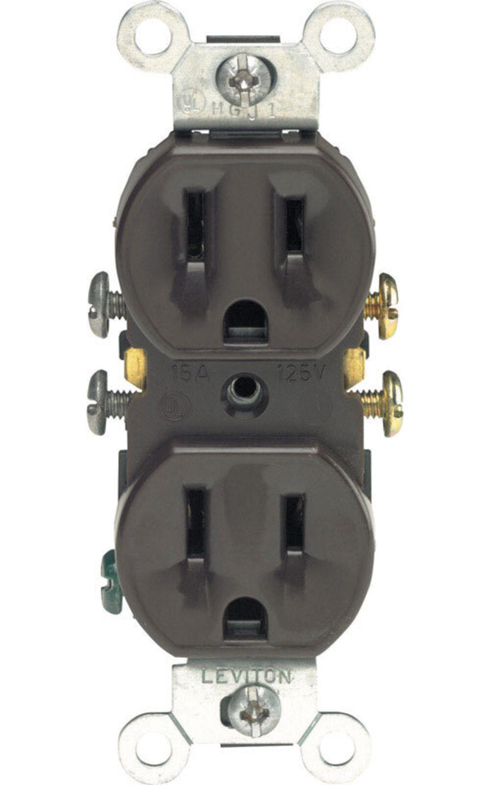 GROUND RECEPTACLE 15A BR