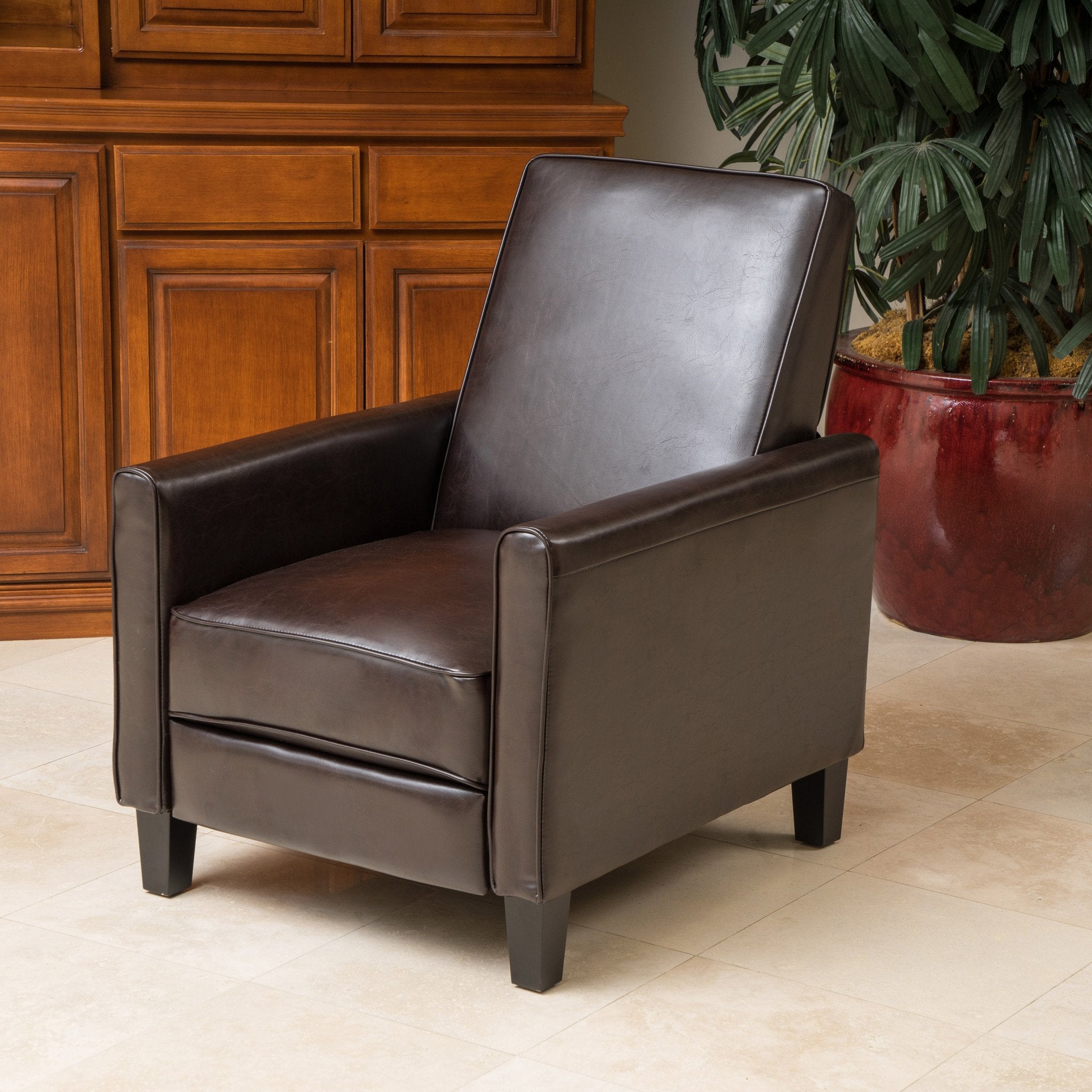 Lucas Modern Leather Recliner Chair