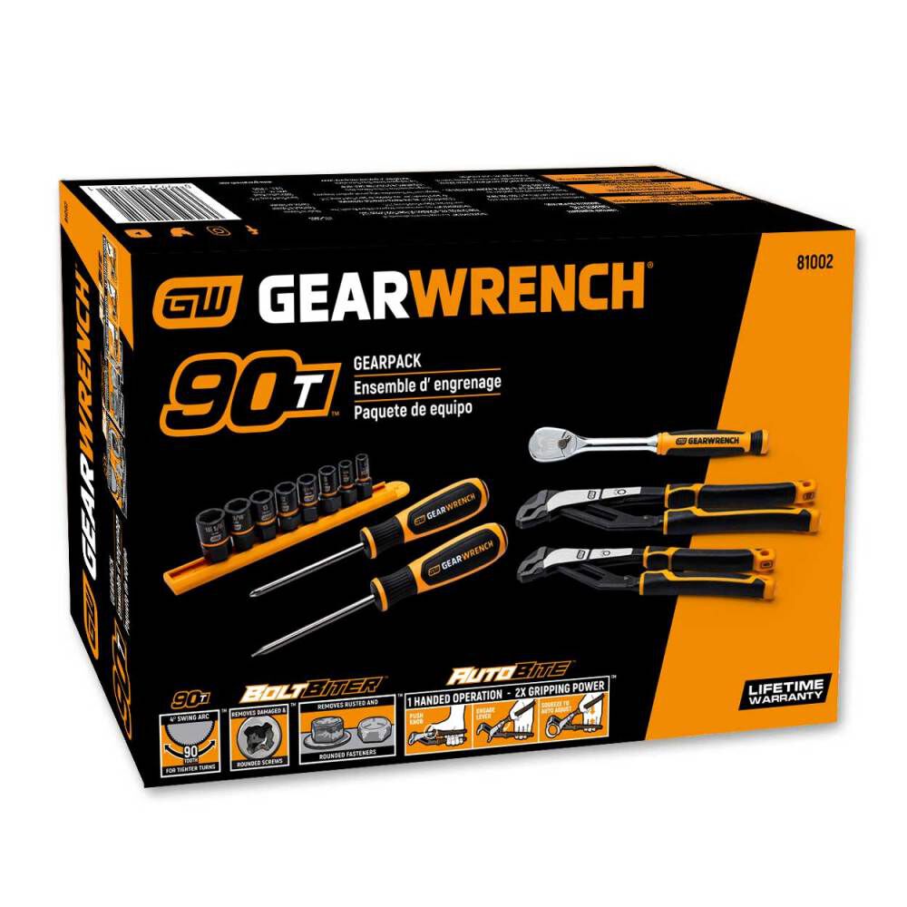 GEARWRENCH GEARPACK Tool Set Bolt Biter and Auto Bite 13pc 81002 from GEARWRENCH