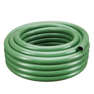 HYDROMAXX 1 in. Dia x 50 ft. Green Heavy-Duty Flexible PVC Suction and Discharge Hose 6107100050