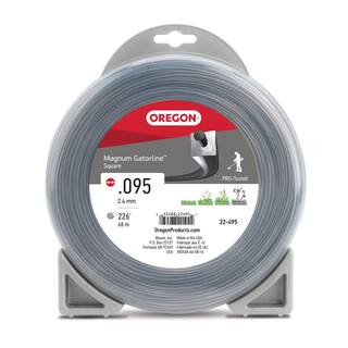 Oregon 0.095 in. Magnum Gatorline Square Trimmer Line 227 ft. Bulk Donut Fits Echo Stihl Husqvarna Ryobi Troy Bilt 22-495 22-495