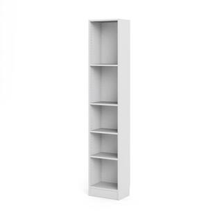 Tvilum Element 80 in. White Engineered Wood 5-Shelf Standard Bookcase 7177549