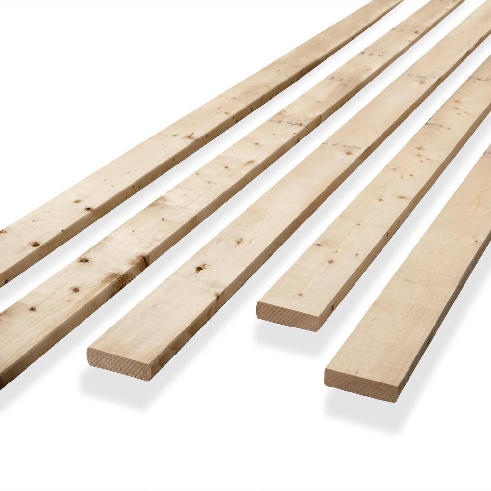 1 in. x 4 in. x 3.25 ft. SprucePineFir Common Board Bed Slat (Actual Dimensions: 0.75 in. x 3.5 in. x 39 in.) KDCBCC1439HFT