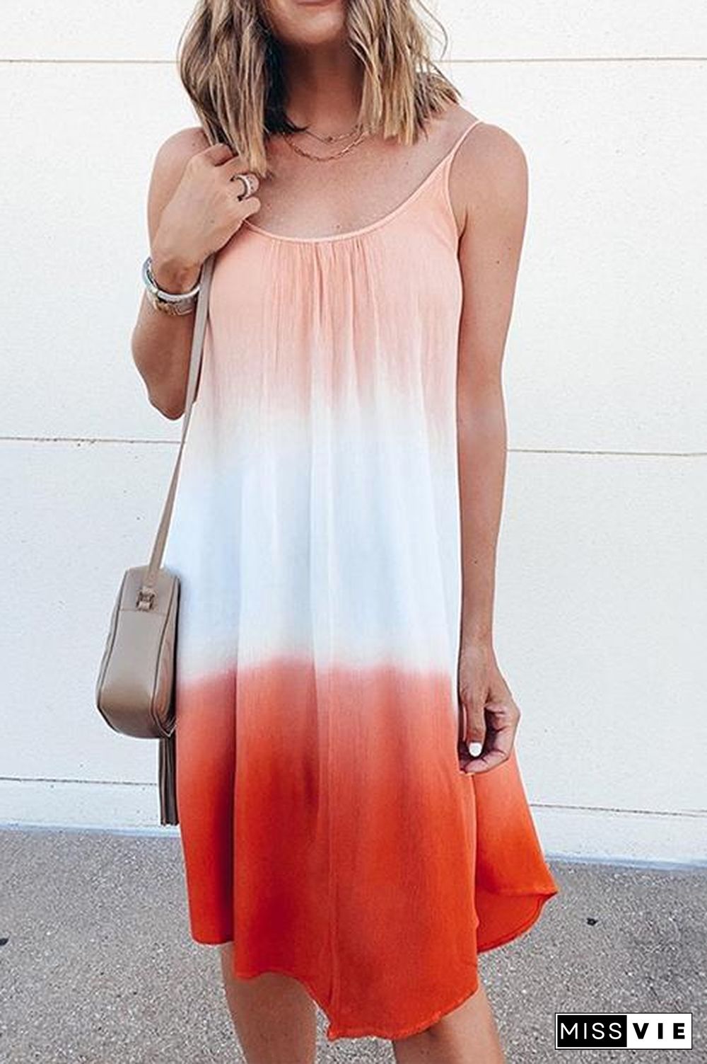 Gradient Slip Dress