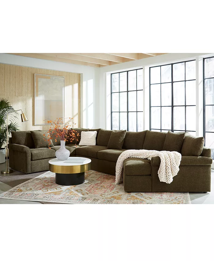 Furniture Wrenley 102 5-Pc. L-Shape Modular Sectional Sofa