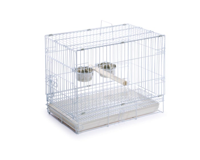 Prevue Pet White Travel Bird Cage - 1305