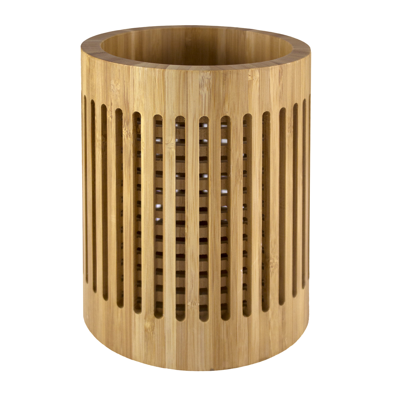 Totally Bamboo 7 in. H X 5 in. W X 5 in. D Brown Utensil Holder