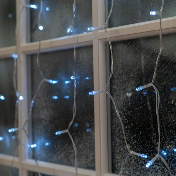 Solar Window Icicle 42 LED String Light