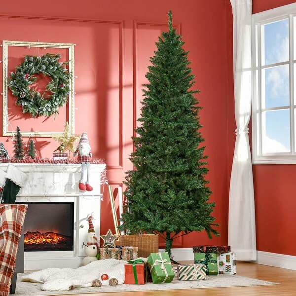 HOMCOM 7 ft. Slim Christmas Tree with Stand