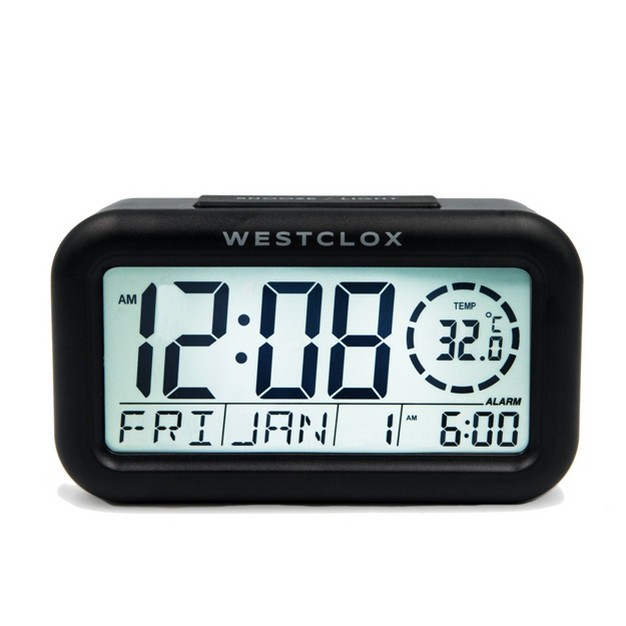 X 3 6 quot Lcd Calendar Alarm Table Clock Westclox