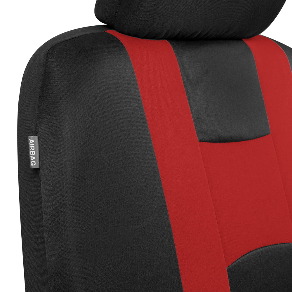 carXS Forza Red Car Seat Covers Full Set， Front and Back Seat Covers for Cars