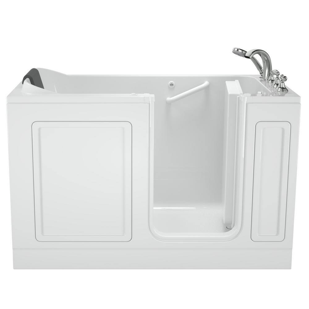 American Standard Acrylic Luxury 60 in. Right Hand Walk-In Whirlpool Bathtub in White 3260.219.WRW