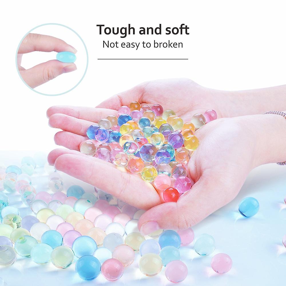 3000pcs Soft Crystal Water Beads Colorful Paintball Bullets For Water Toy Pearl Shaped Soil Mud Grow Magic Jelly Balls(green)