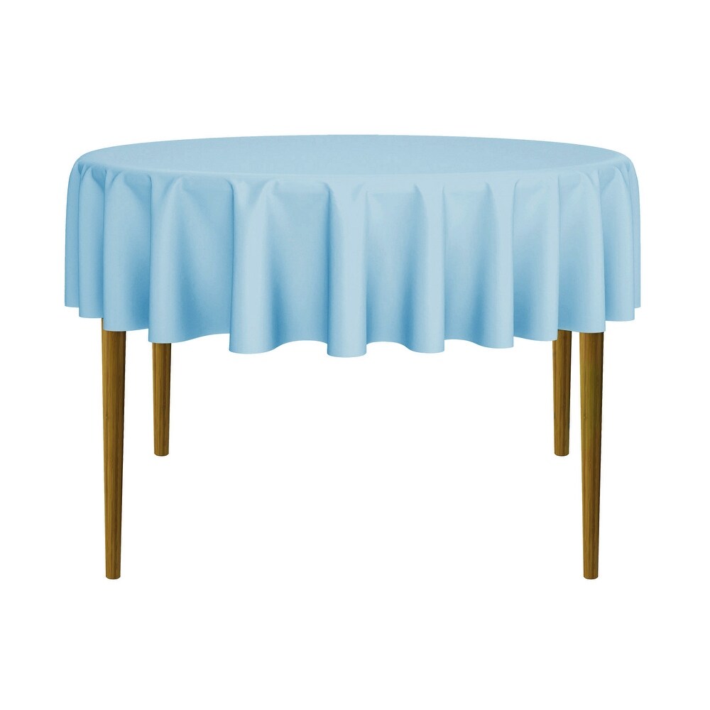 Round Banquet Polyester Fabric Tablecloth (90\