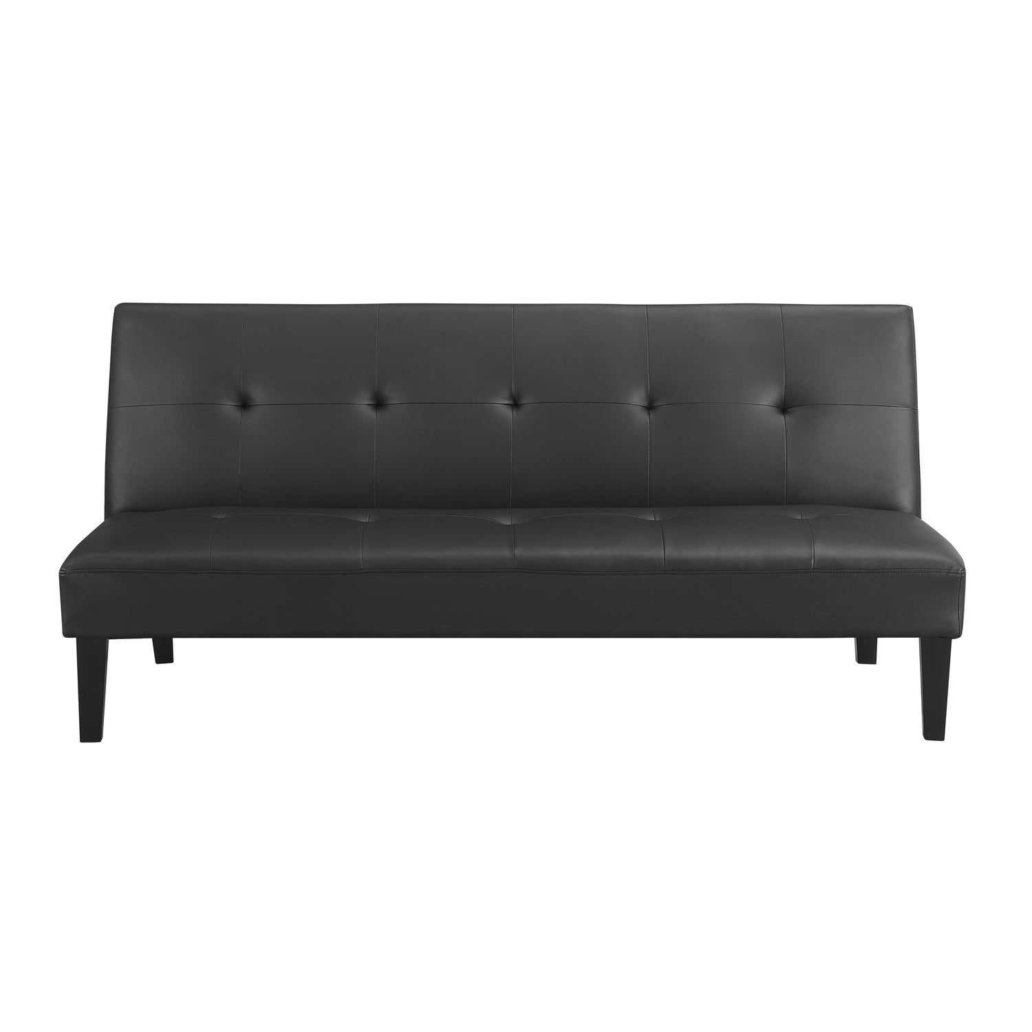 Futon Sofa by Naomi Home - Material: Faux Leather, Size: Button Tufted