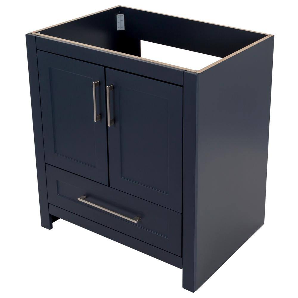 Home Decorators Collection Craye 30 in. W x 21.6 in. D x 34 in. H Bath Vanity Cabinet without Top in Deep Blue CY30-DB