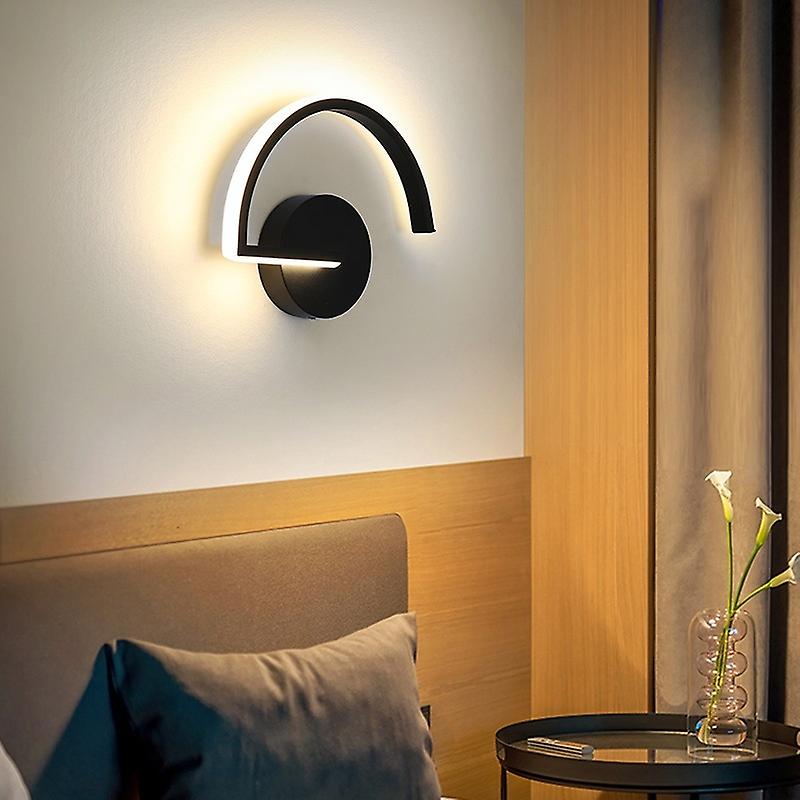 3 Tone Temperature Wall Lights Modern Led Bedroom Light 15w Hotel Decoration Lamp Art Semicircle Li