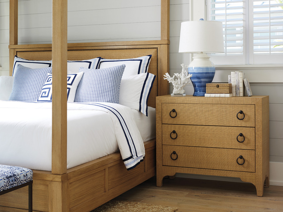 Balboa Island Raffia Hall Chest   Transitional   Accent Chests And Cabinets   by HedgeApple  Houzz