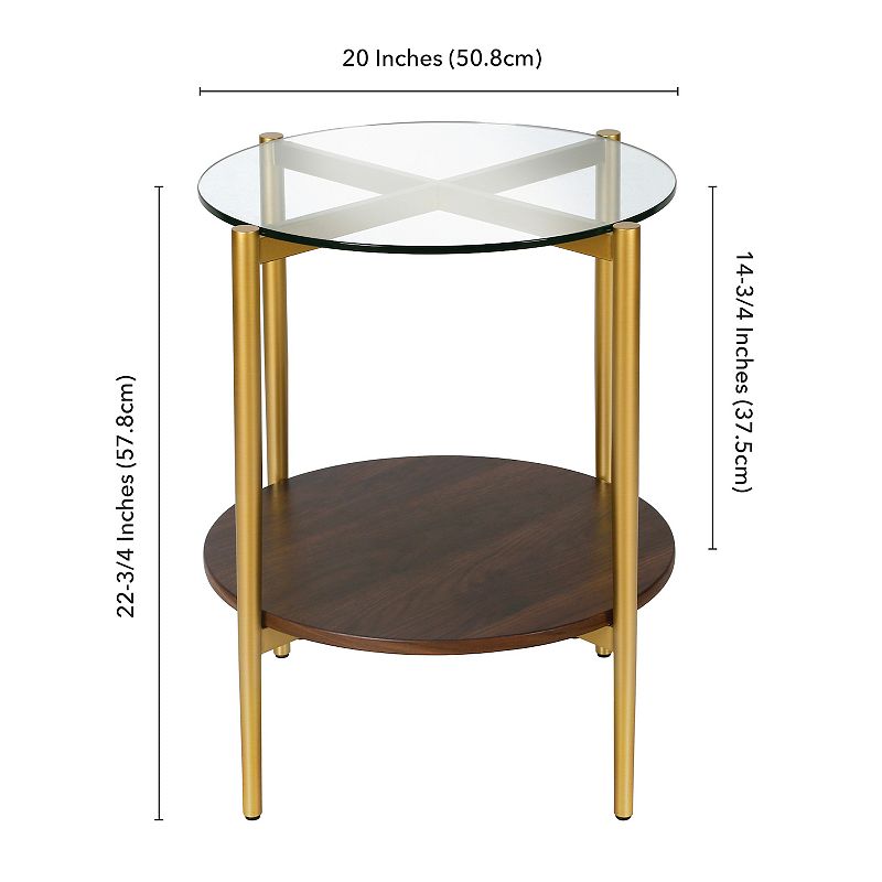 Finley and Sloane Otto 2-Tier Round Side Table