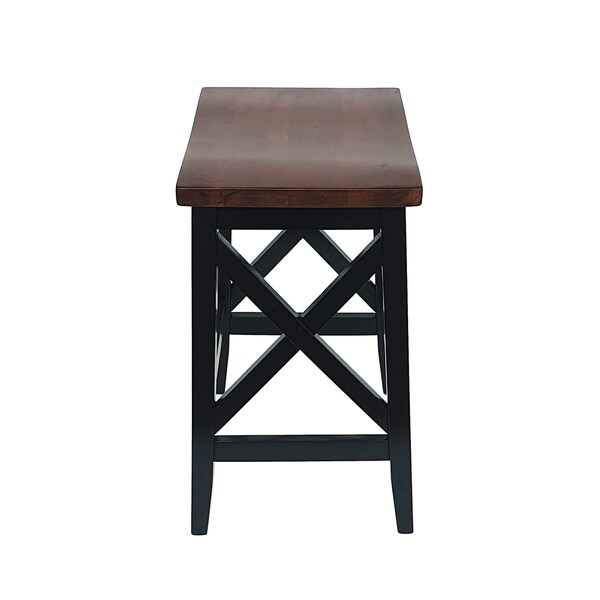 Heffley Contemporary Farmhouse Wooden Barstools (Set of 2) by Christopher Knight Home