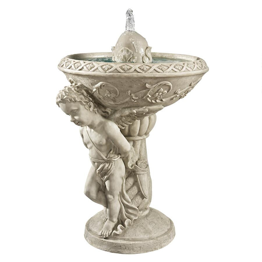 Design Toscano Pondering Cupid Garden Fountain