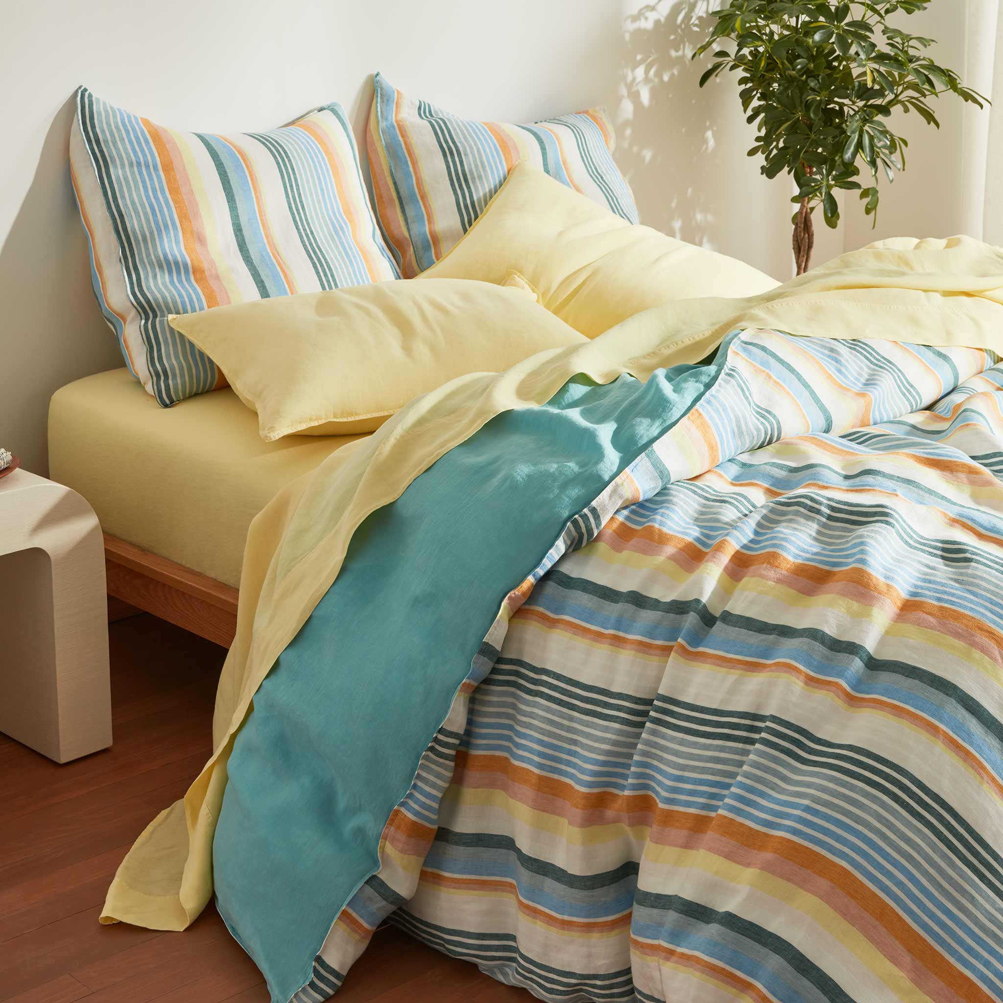 Washed Linen Duvet Cover