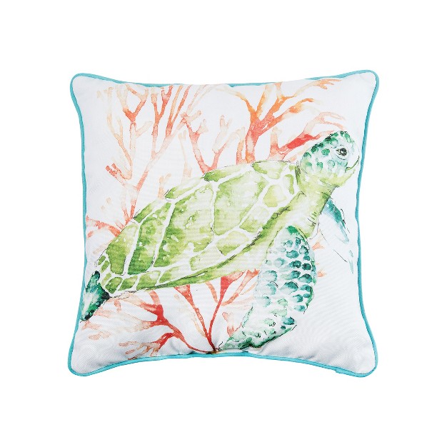 C amp f Home Colorful Sea Turtle Printed Throw Pillow