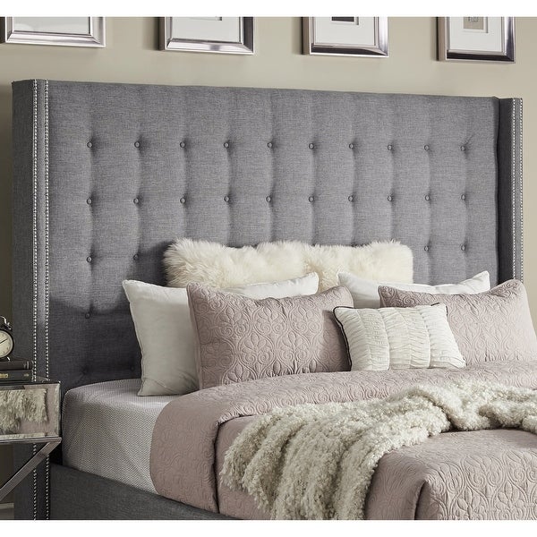 Marion Tall Tufted Wingback Headboard by iNSPIRE Q Bold - - 19511384