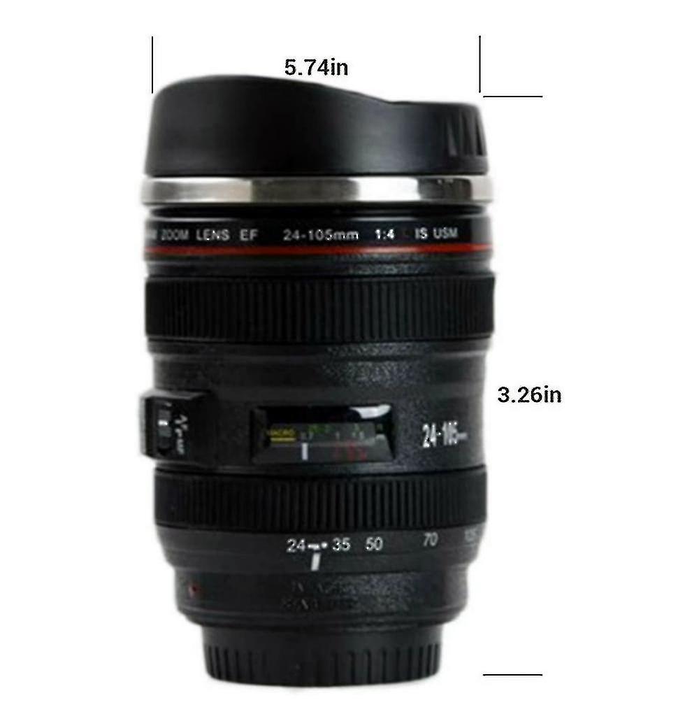 Coffee Mug， Camera Lens Design 400 Ml Creative Lens Drinking Mugcoffee Mug， Camera Lens Design 400 M