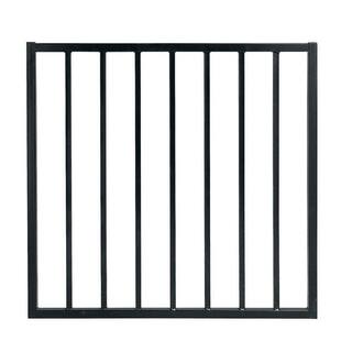 US Door and Fence Pro Series 3 ft. x 2.6 ft. Black Steel Fence Gate G2GHDS33X32US