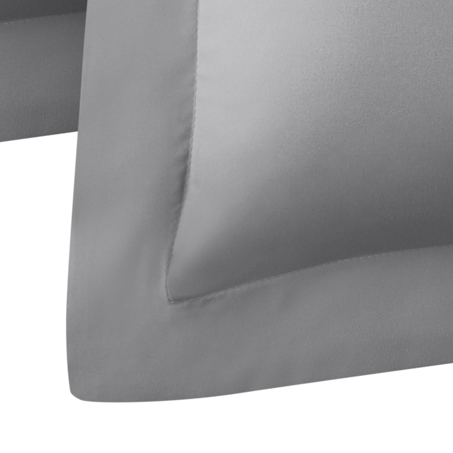 Mainstays Grey Flange Microfiber Shams， Standard Shams， 2 Count