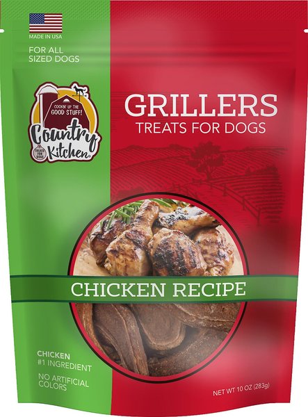 Country Kitchen Chicken Grillers Dog Treats， 10-oz bag