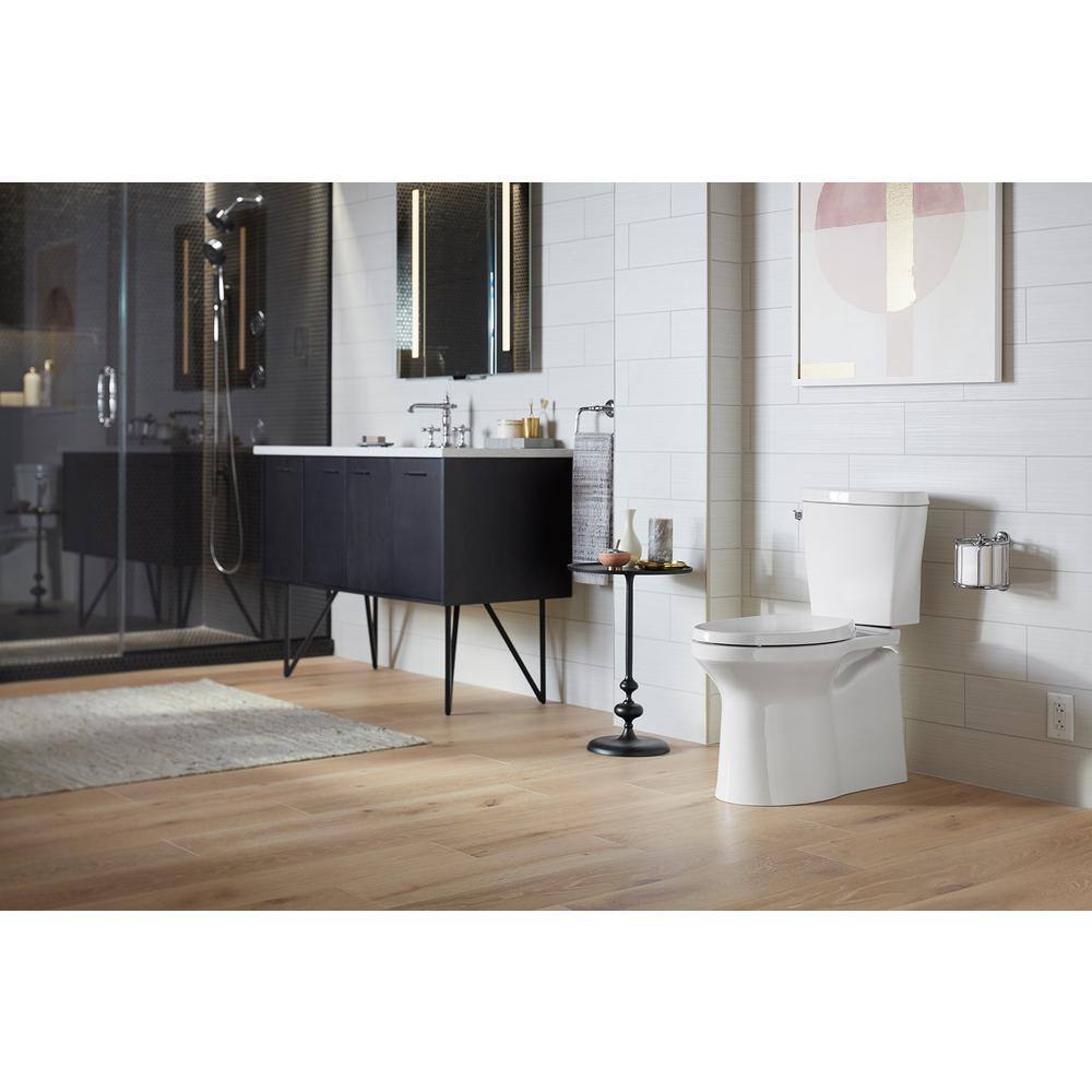 KOHLER Betello 2-Piece 1.28 GPF Single Flush Elongated Toilet in White (Seat Not Included) 20197-0