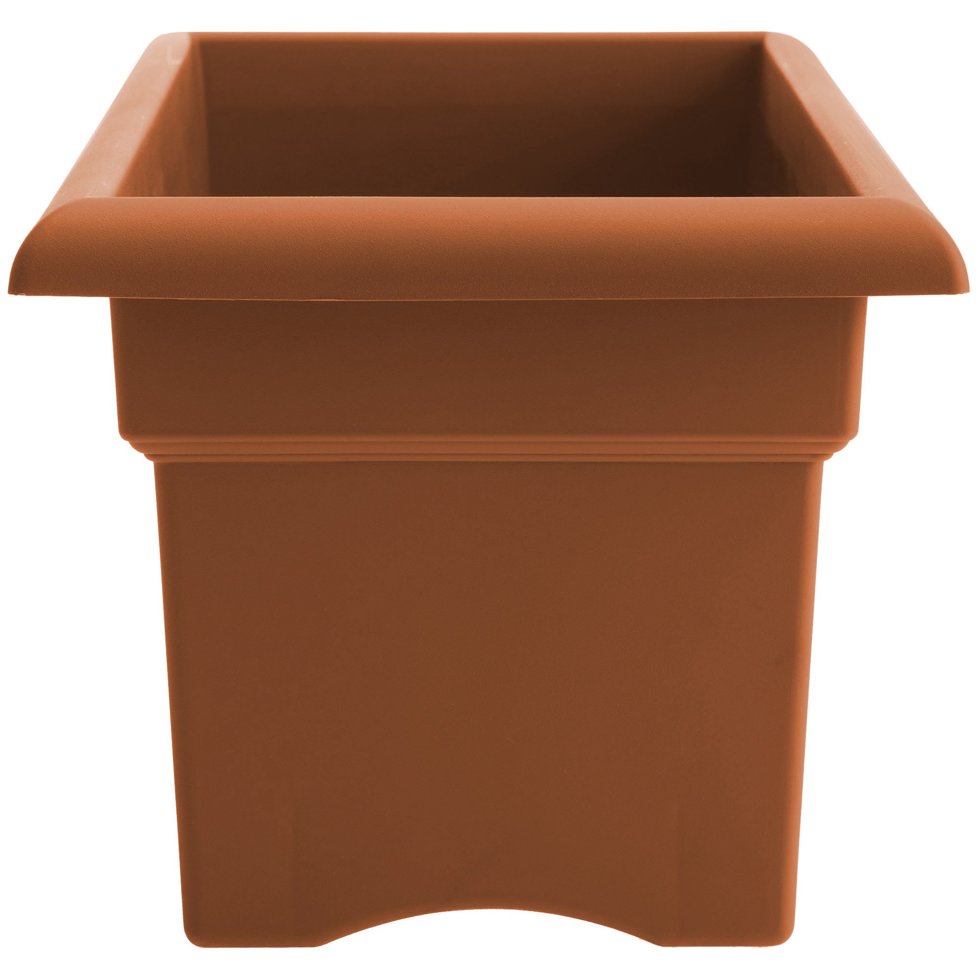 Bloem Veranda Rectangle Deck Box Planter: 26" - Terra Cotta