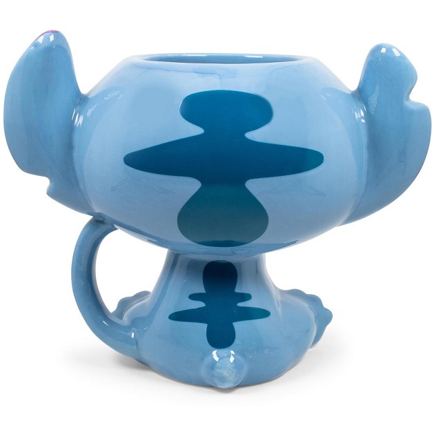 Silver Buffalo Disney Lilo amp Stitch 3d Ceramic Coffee Mug Holds 15 Ounces