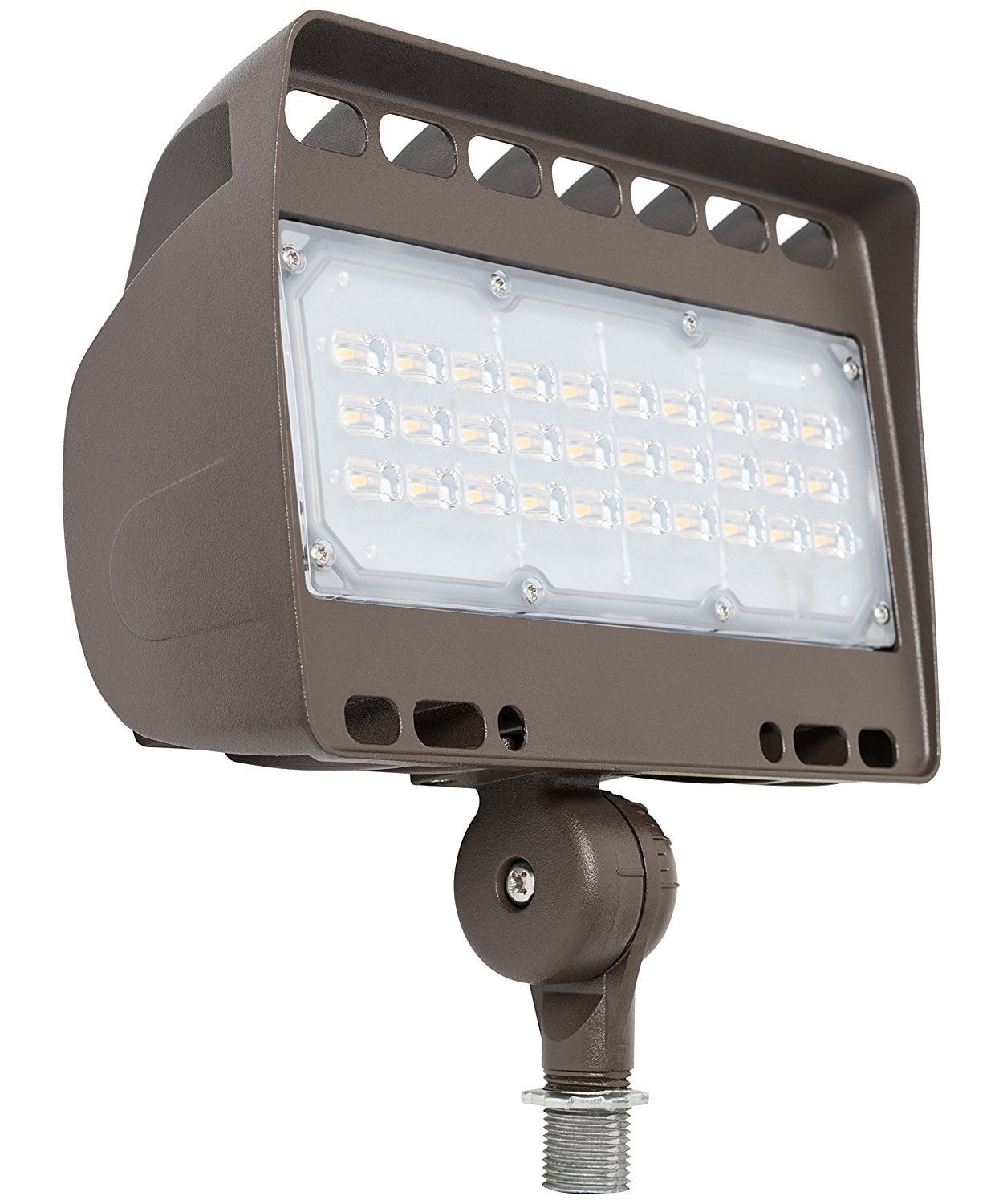 Westgate Outdoor LED Yard Security Floodlight – Aluminum Housing – Dimmable - High Lumen - Waterproof IP65 - 120-227V - (50 Watt， 3000K Warm White)