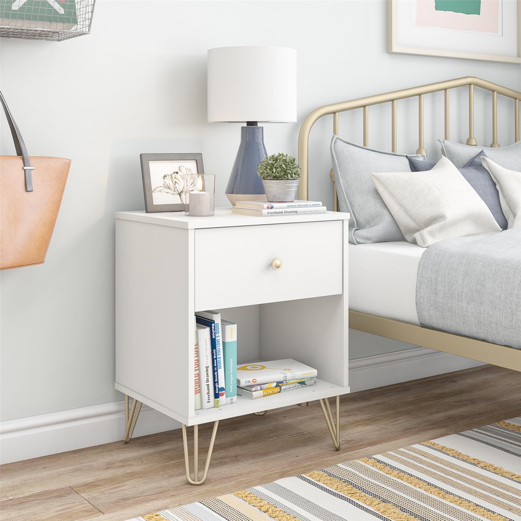 Novogratz Finley Nightstand, White