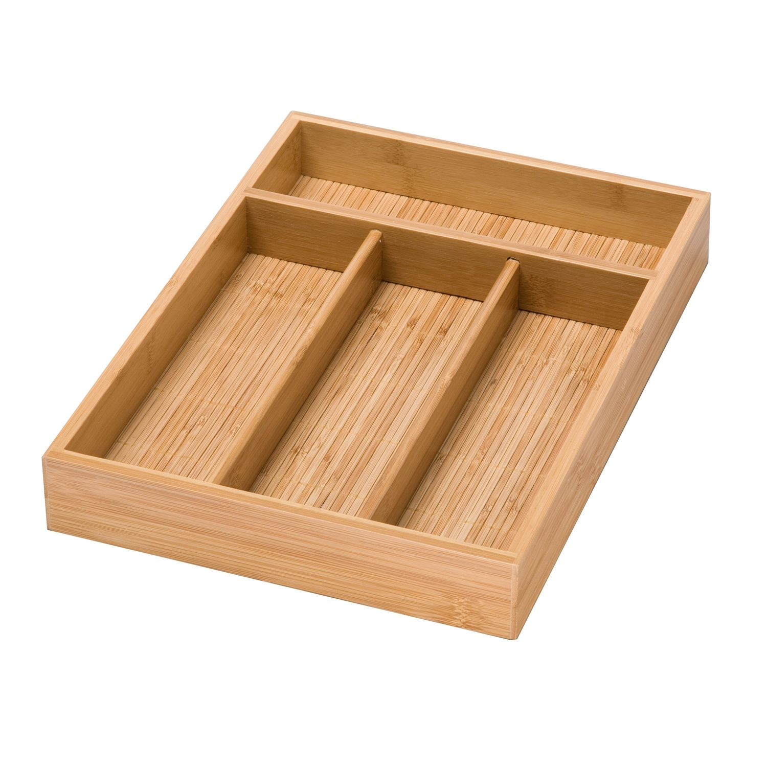 Honey-Can-Do 2 in. H X 10.26 in. W X 14 in. D Bamboo Cutlery Tray