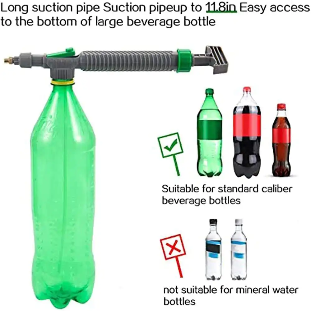 Factory Wholesale High Pressure Air Pump Manual Sprayer Adjustable Drink Bottle Spray Nozzle Garden Watering Agriculture Tool